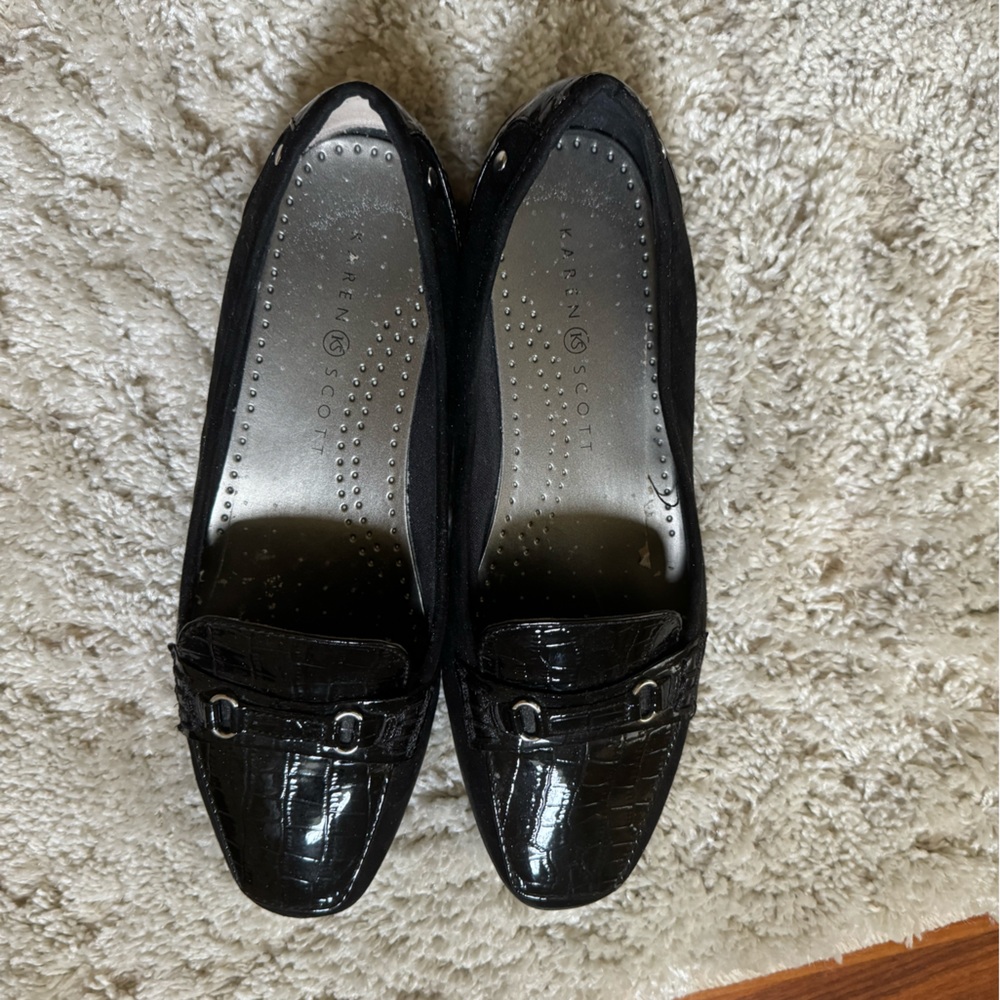 Karen Scott Black Loafers